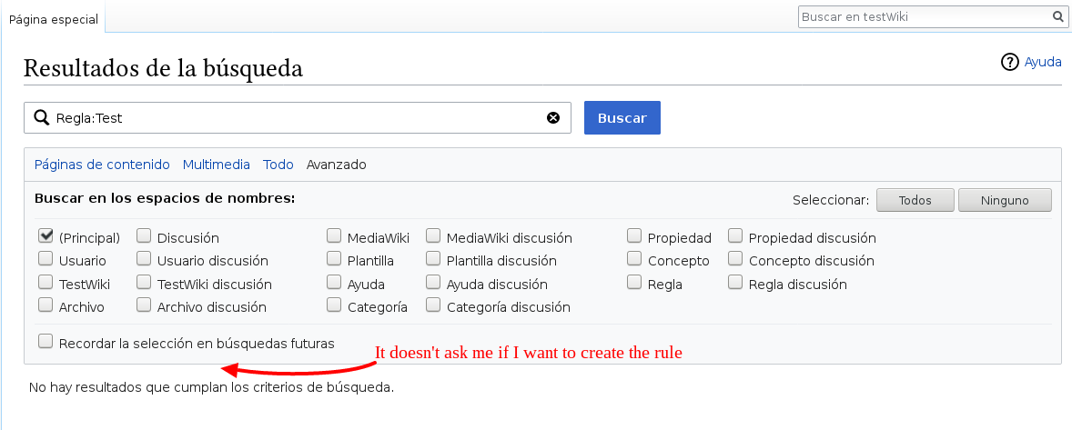 it does not ask me if I want to create the rule