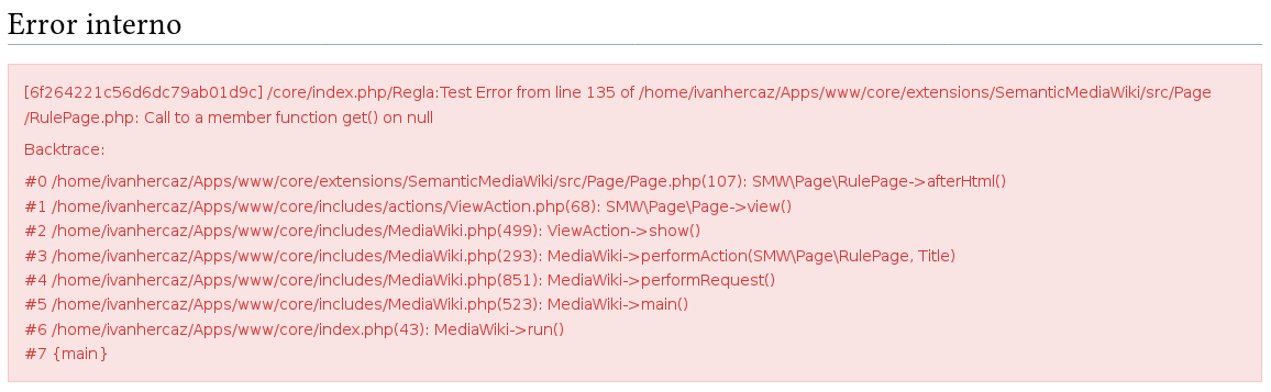 internal error