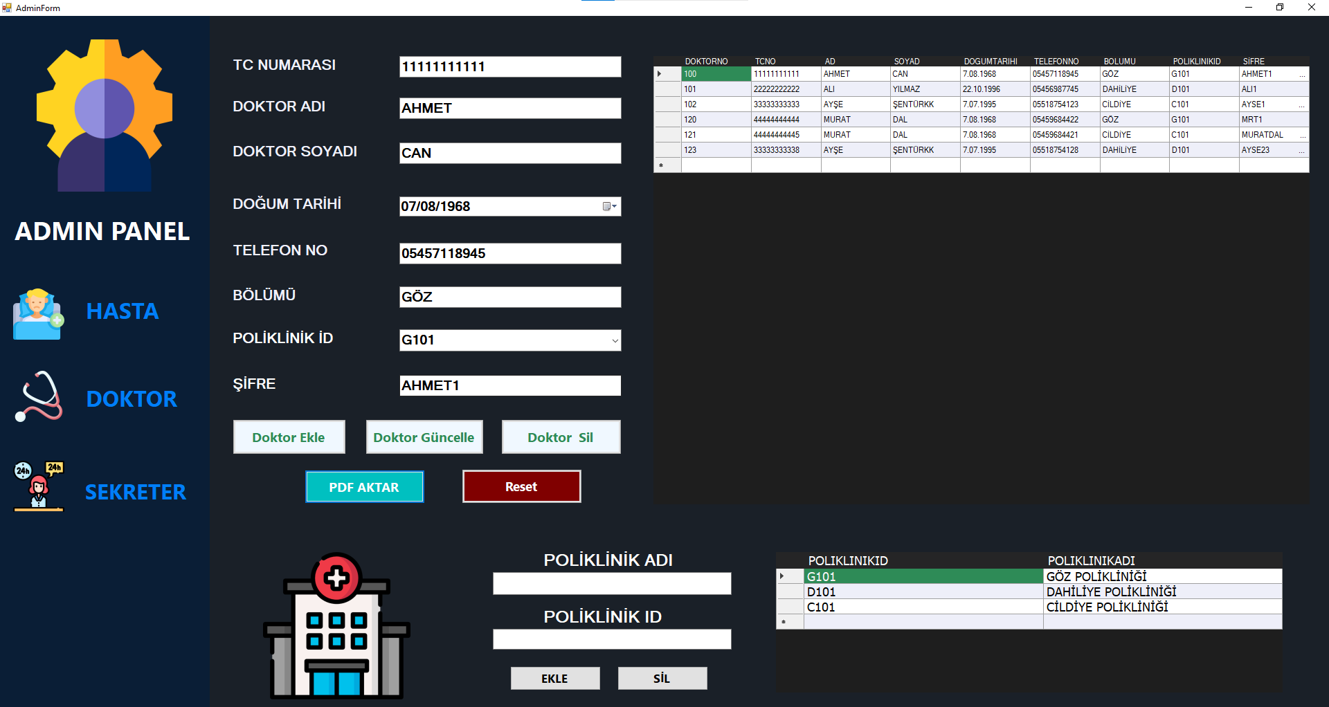 GitHub - hasanayas/HospitalManagementSystem: Hospital Management System ...