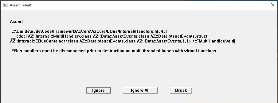 [Assert] Closing the Asset Browser after opening an unsupported format ...