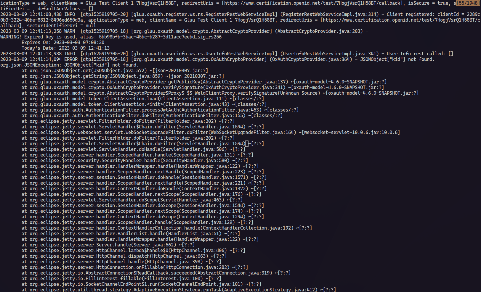 Fix: kid not found when checking the JWT · Issue #1797 · GluuFederation ...