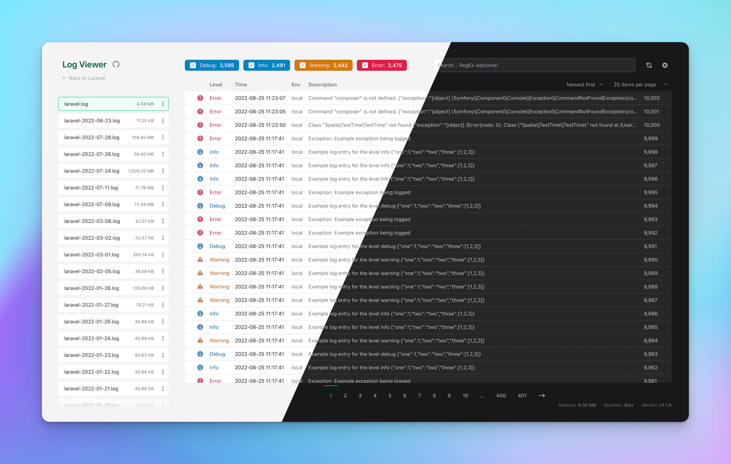 GitHub - jamariya/laravel-logviewer: Fast and beautiful Log Viewer for ...