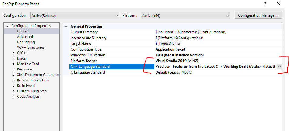 Msvc c