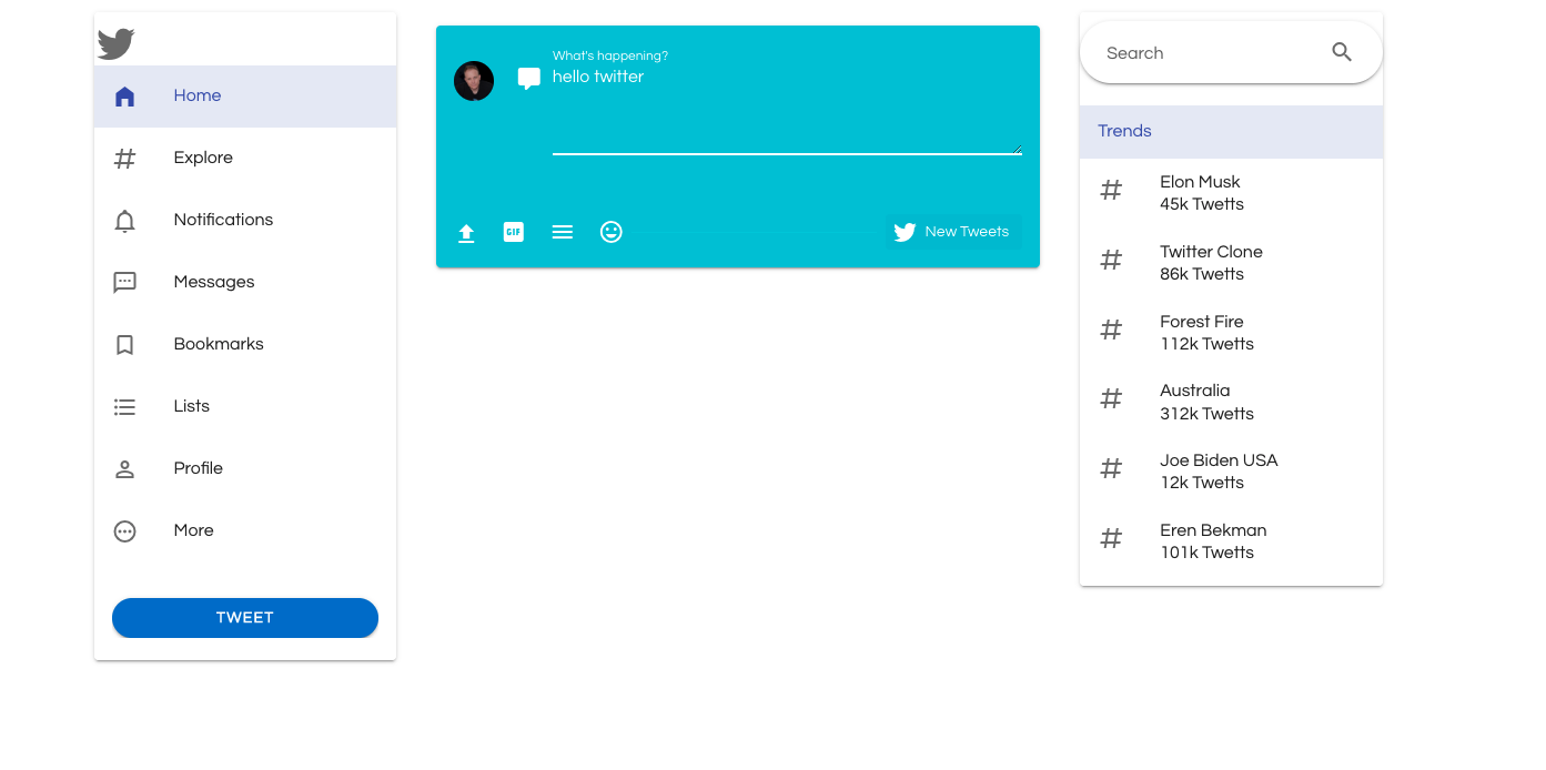 GitHub - ErenBekman/Twitter-Clone: Twitter Clone