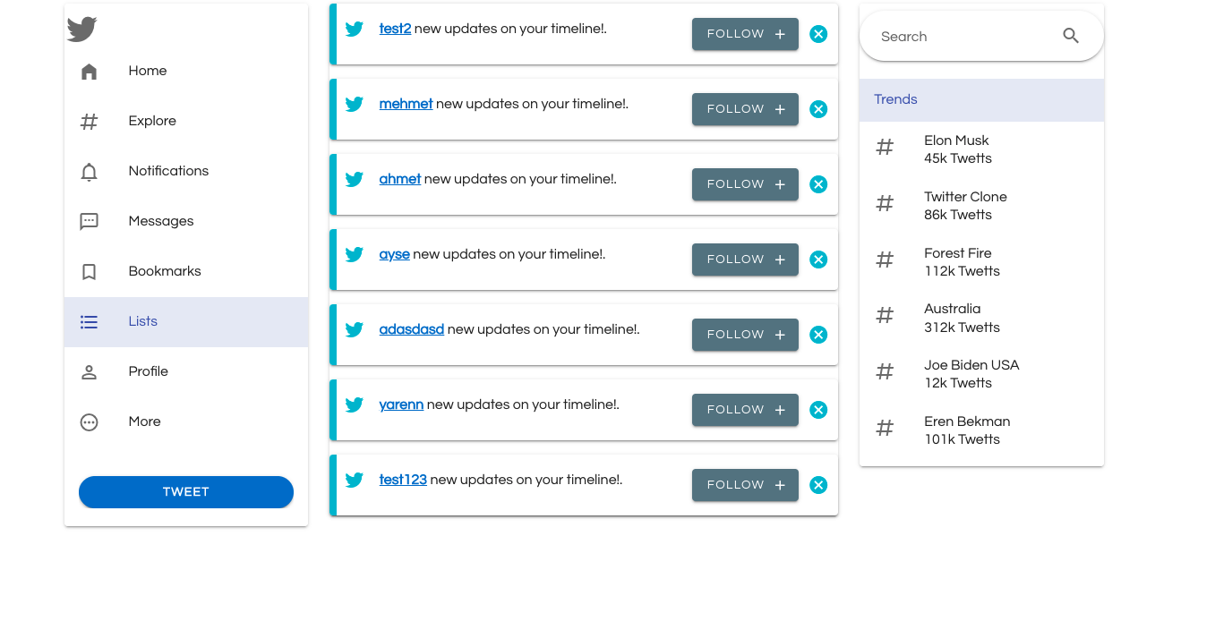 GitHub - erenbekman/Twitter-Clone: Twitter Clone