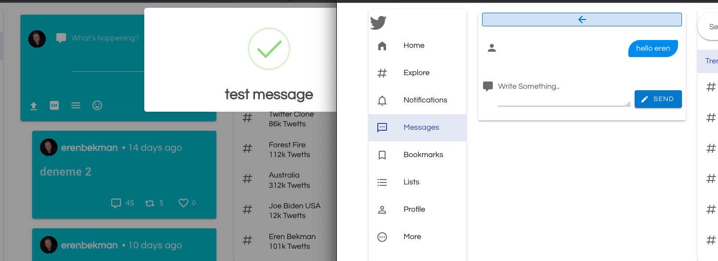GitHub - ErenBekman/Twitter-Clone: Twitter Clone