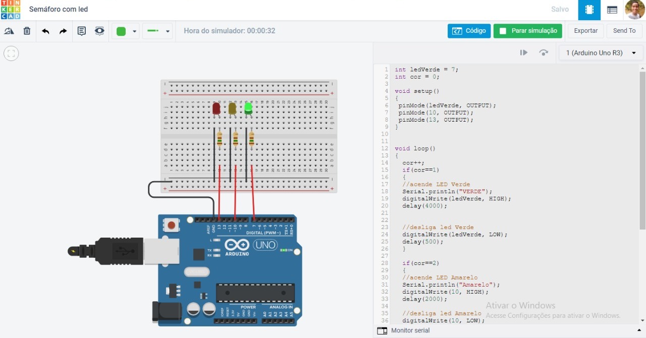 GitHub - JoaoEnrique/Semaforo-Arduino: Programa em C++ que faz um ...