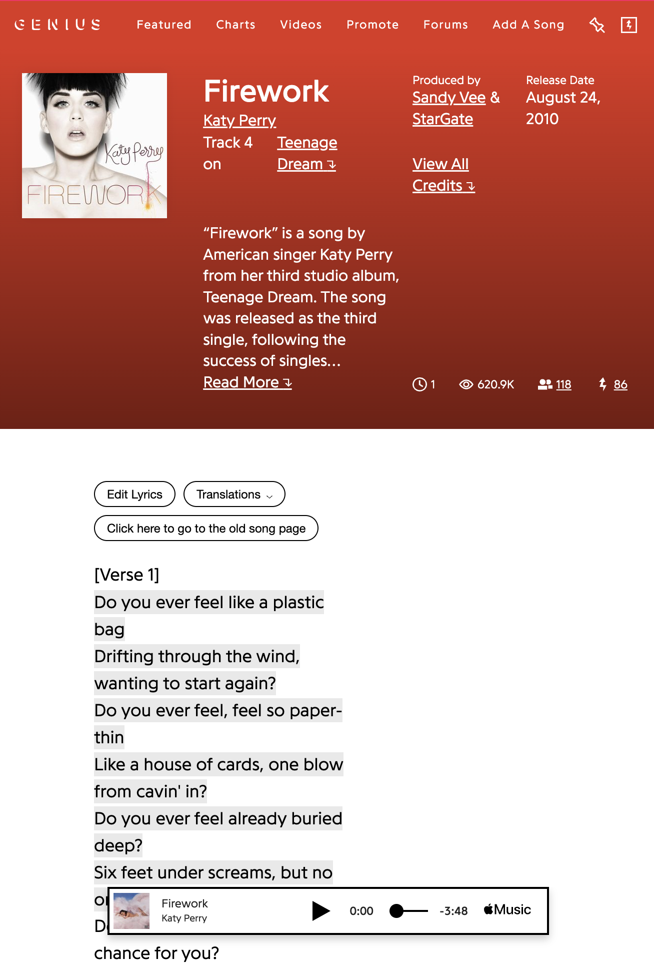 GitHub fmaldmed/LyricsAPIProject
