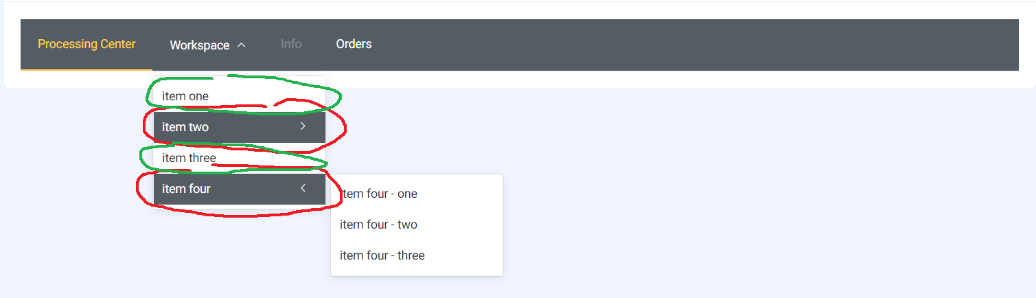 [Bug Report] Menu item use custom background color · Issue #3671 ...