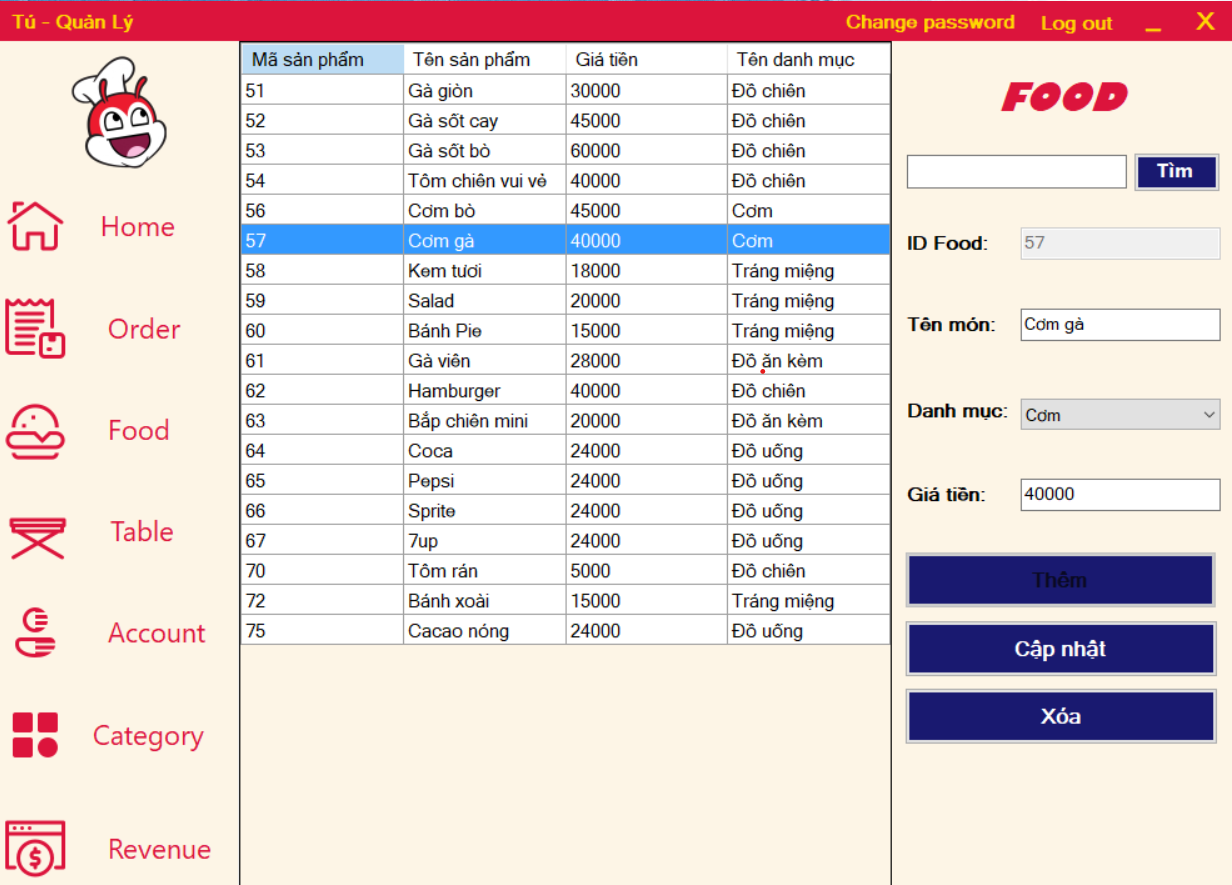 GitHub - squishythanktu/FastFoodManagement: Fast food store management ...