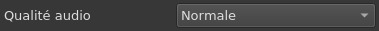 Qualité audio