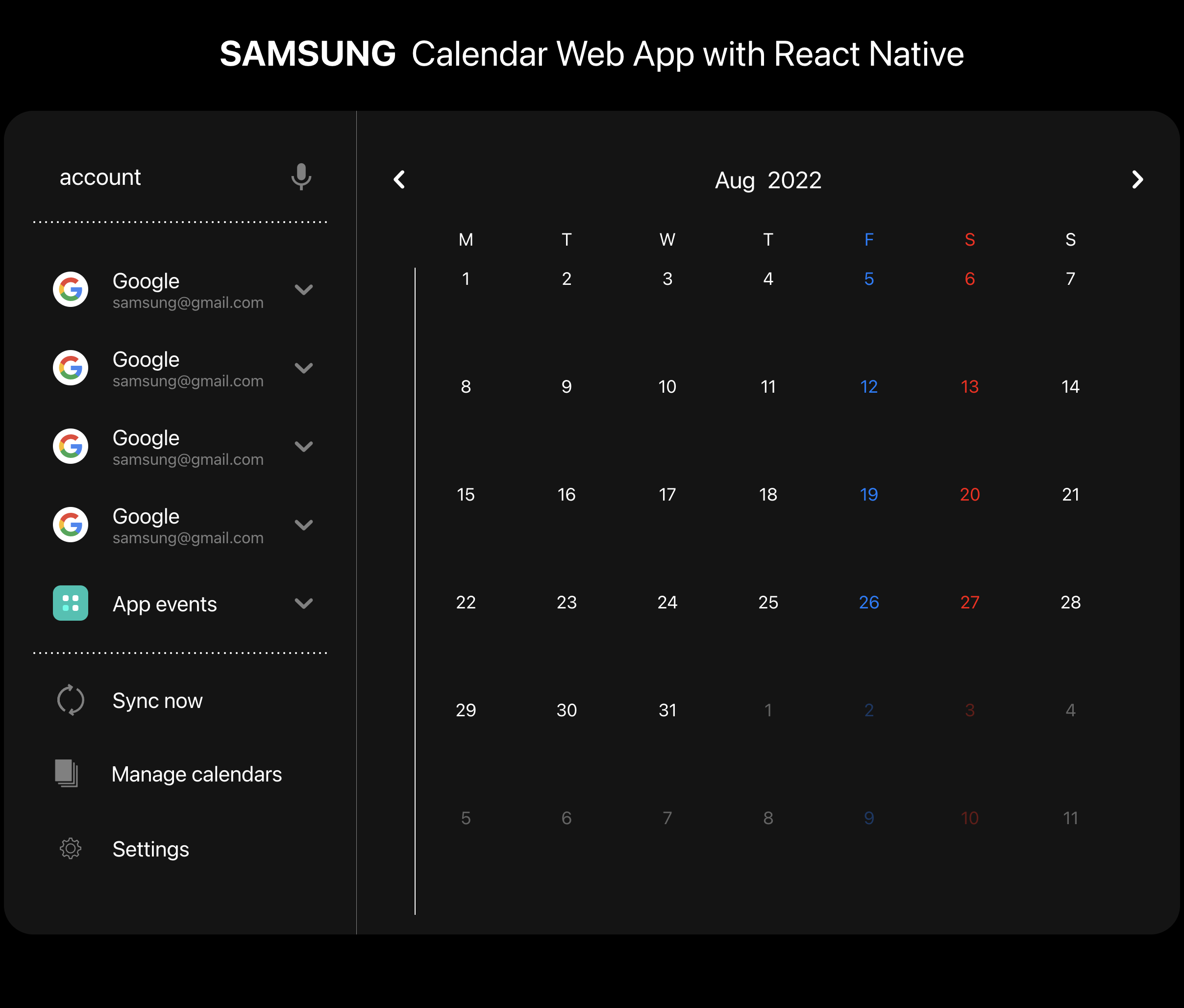 GitHub - ilz5753/RNCalendar: React Native Calendar App