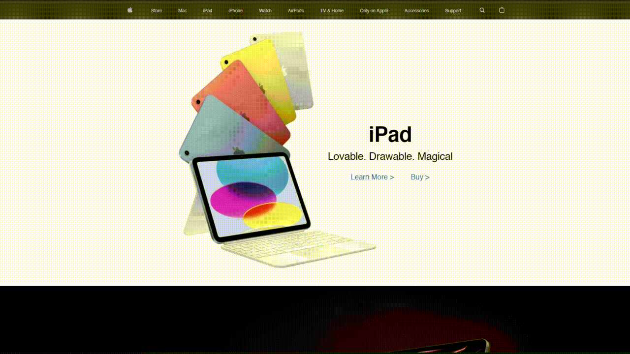 GitHub - menonparik/apple-landing-clone: Clone of Apple's landing page ...