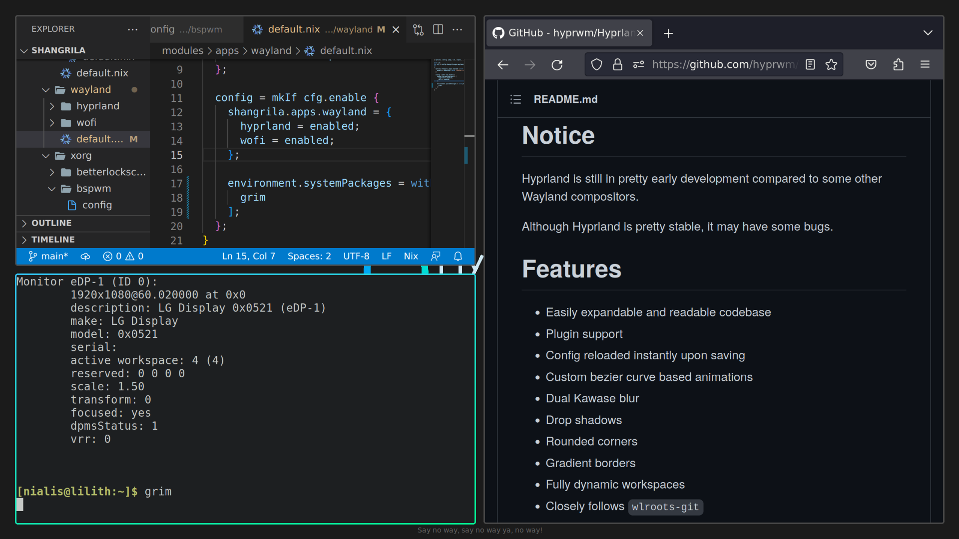 Everything is zoomed in · Issue #1716 · hyprwm/Hyprland · GitHub