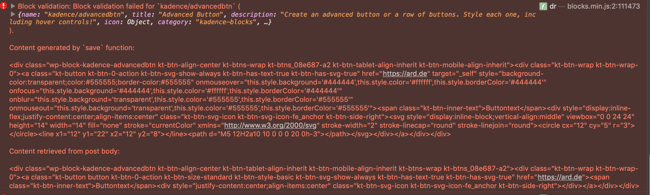 Block validation error in multisite installation · Issue #82 ...