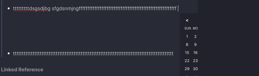 Command menus and Date picker aren't accessible if near open side-bar ...