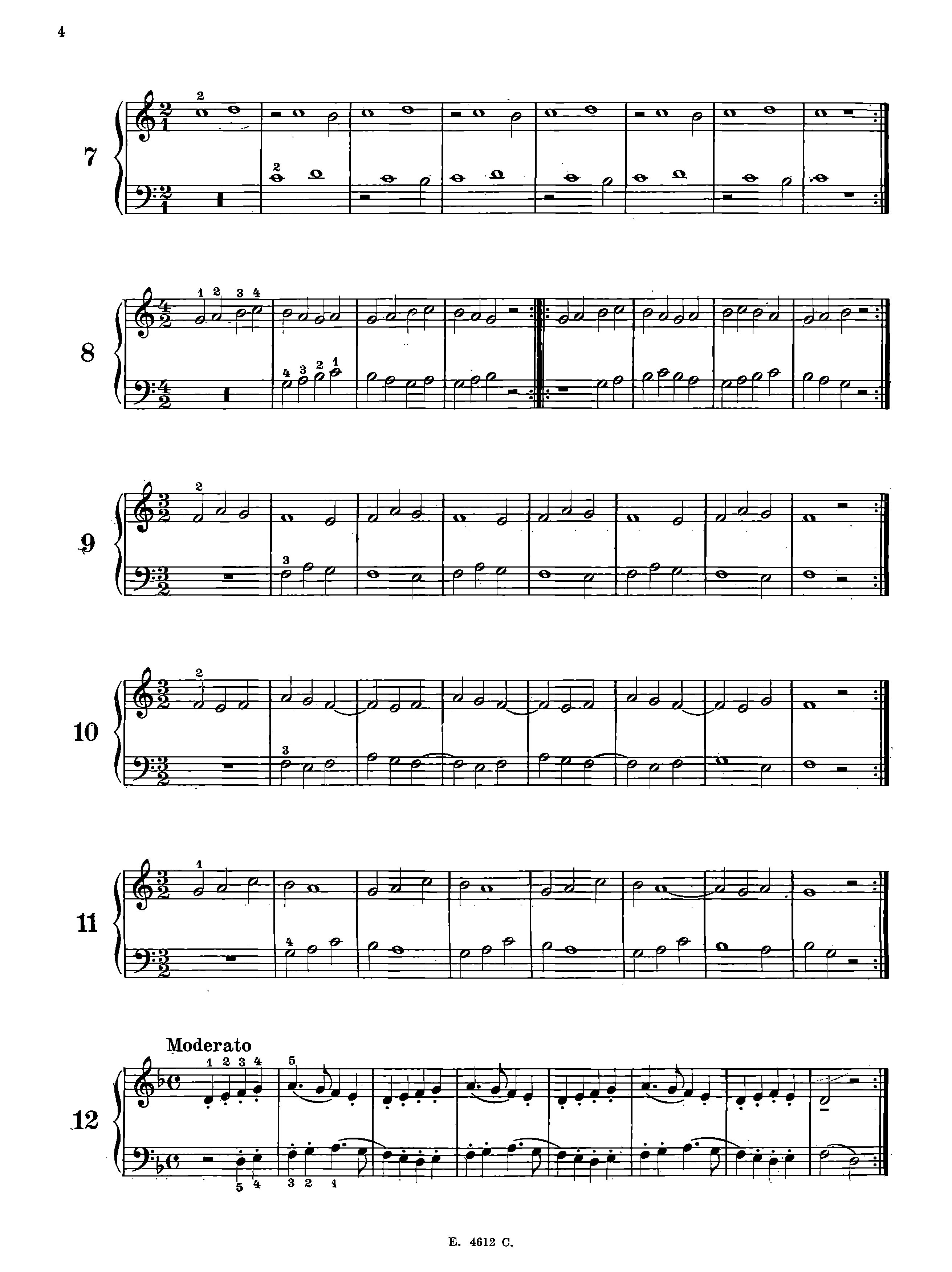 200 Short Two-Part Canons, Op 14 (Kunz, Konrad Max)#4-ext