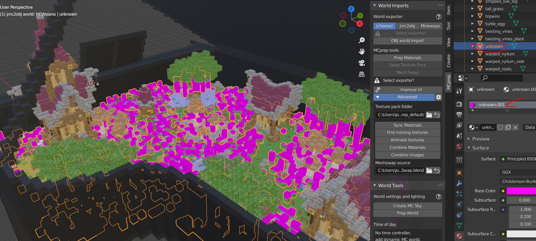 1.17 Textures "unknown" · Issue #241 · Moo-Ack-Productions/MCprep · GitHub