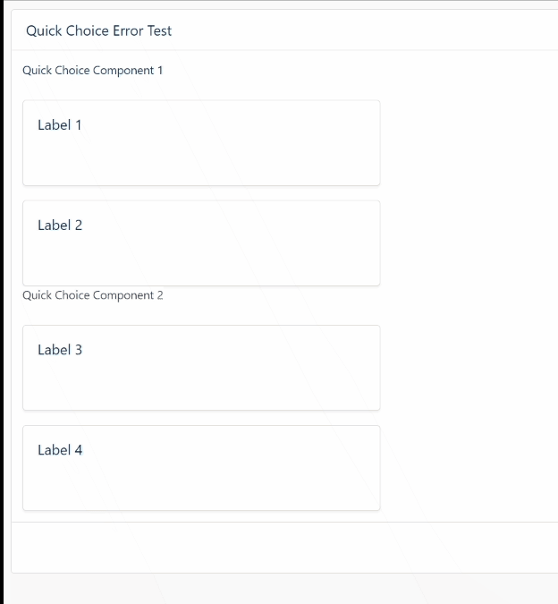 *Quick Choice* - Visual Card/Radio Button Group - Selection Bug w ...