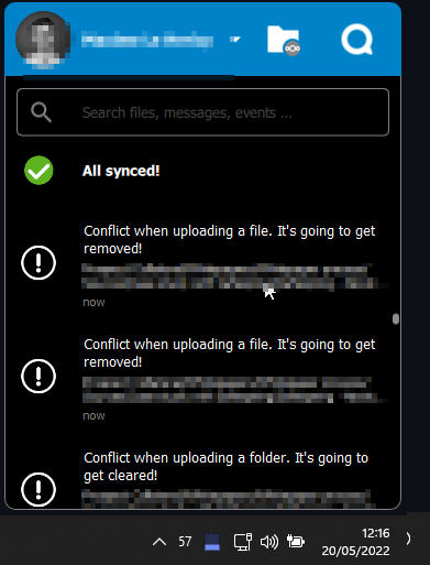 [Bug]: Since 3.5.0 RC4 upgrade, syncing makes the notification bar ...