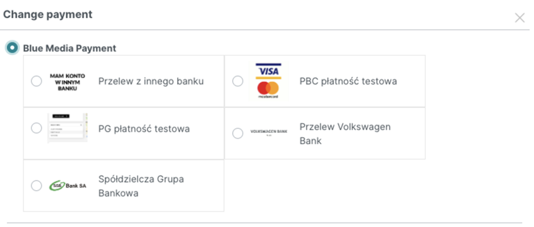 Change payments