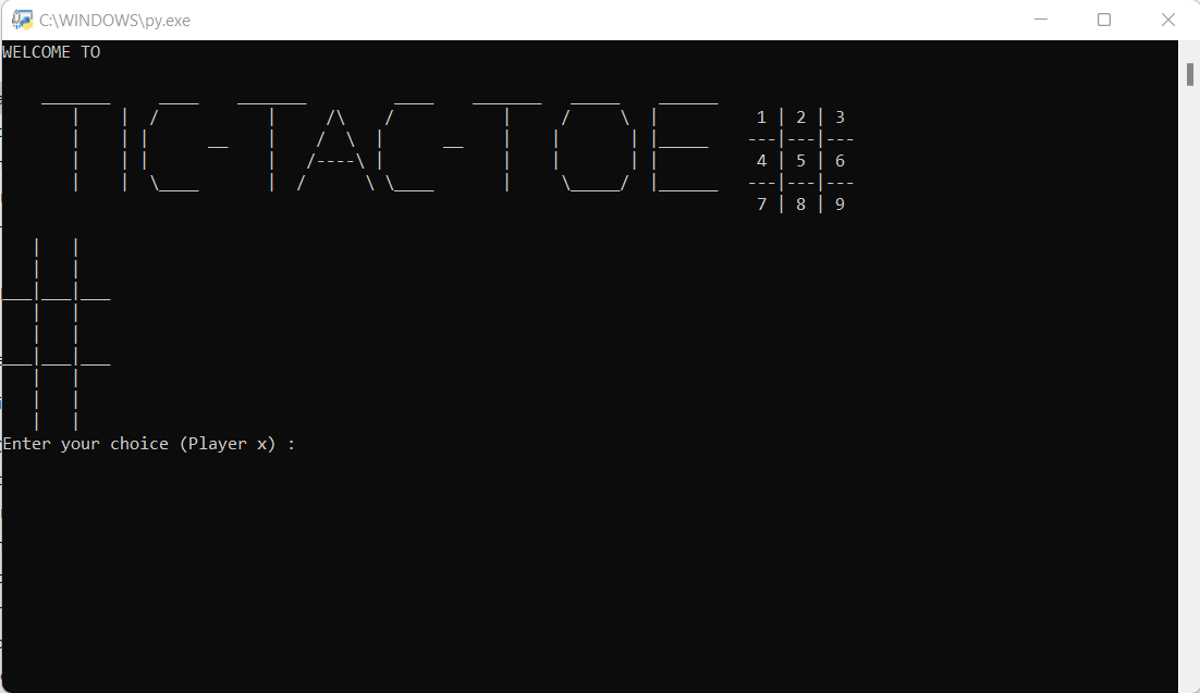 GitHub - sejalabrol/tic-tac-toe: Tic Tac Toe in Python (single player ...