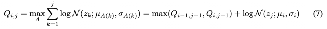 Equation 7. The maximum log-likelihood where the statistics of the prior distribution and the latent variable