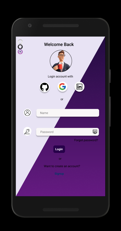 Login Screen -m- color mode