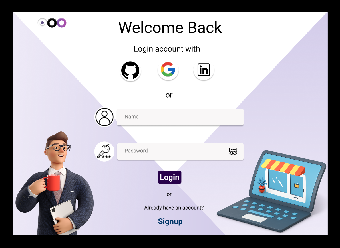 Login Screen -d- light mode