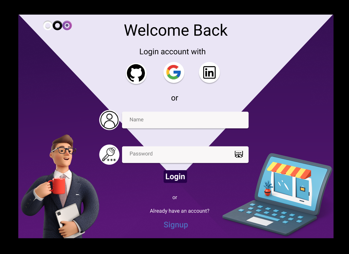 Login screen -d- color mode