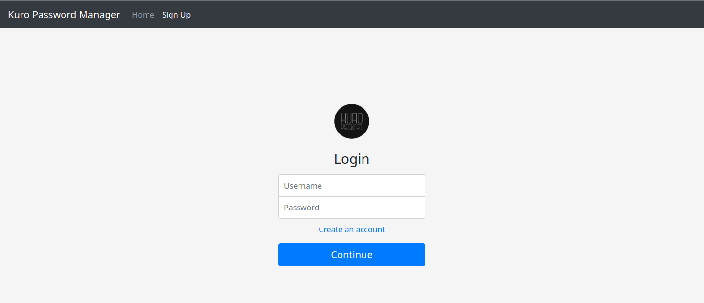 GitHub - aitoyoru/kuro-passwords: Password manager web app made with Flask