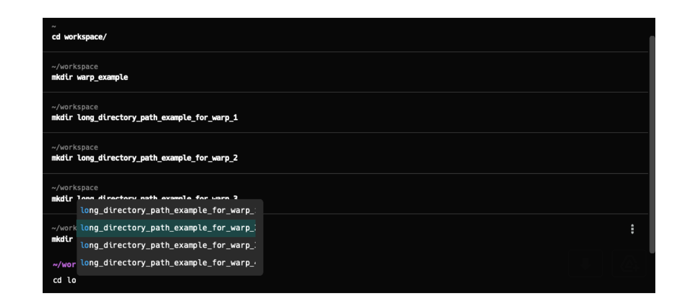 Tab completion truncates long file paths · Issue #103 · warpdotdev/Warp ...