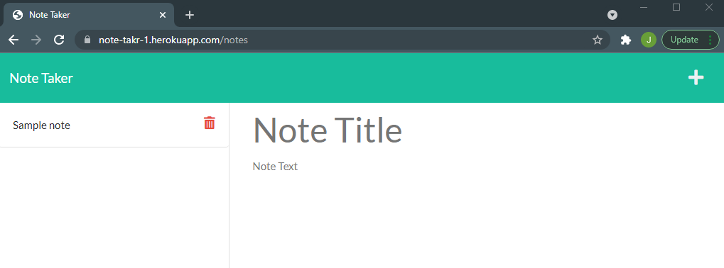 GitHub - Jaron15/note-taker: This Note Taker application can be used to ...