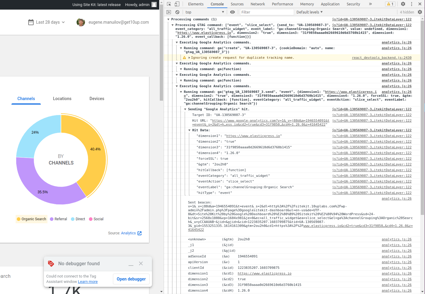 Add Analytics events for interacting with All Traffic widget · Issue ...