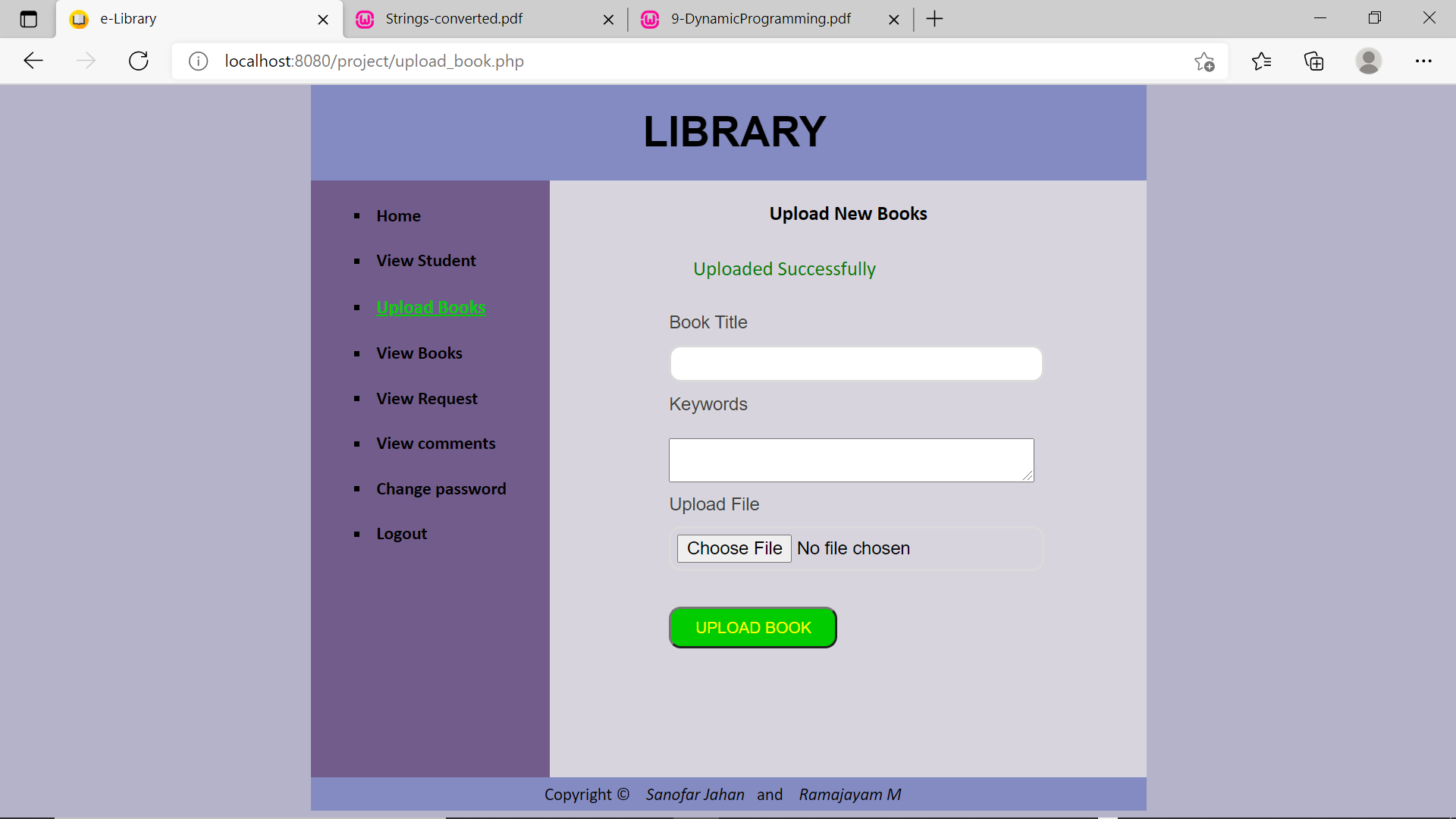 GitHub - SanofarJahan/E-Library-Management-System: This website ...