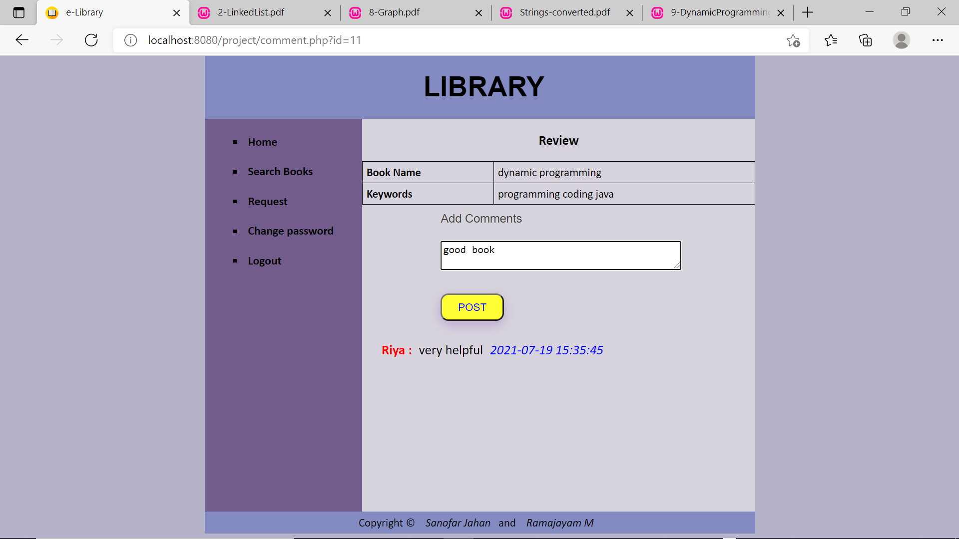 GitHub - SanofarJahan/E-Library-Management-System: This website ...