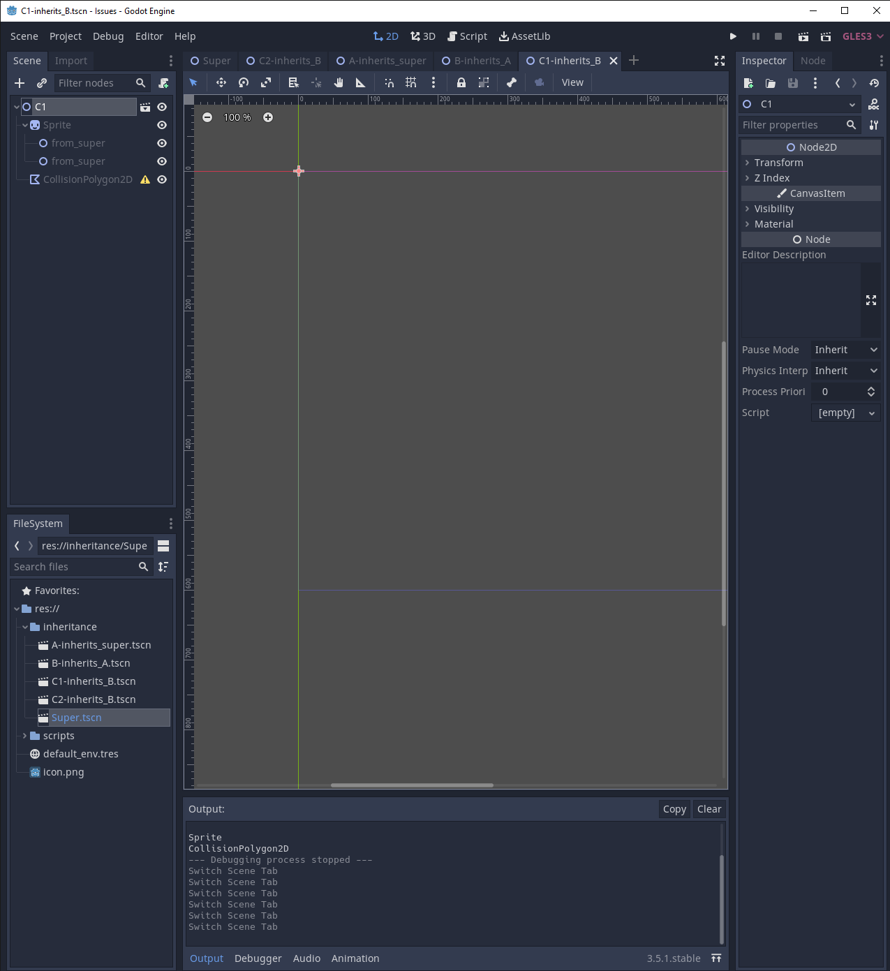 Scene-Inheritance creates weird outcomes · Issue #66782 · godotengine ...