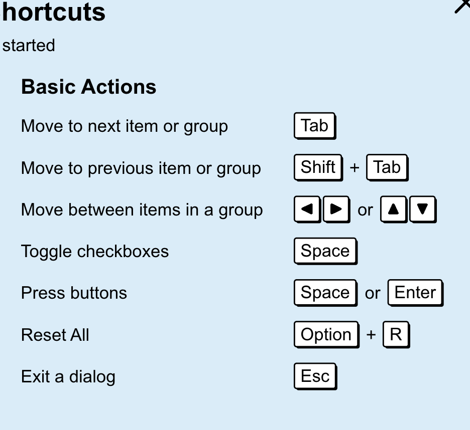 Add "Toggle Checkboxes" to Keyboard Shortcuts Dialog · Issue 355