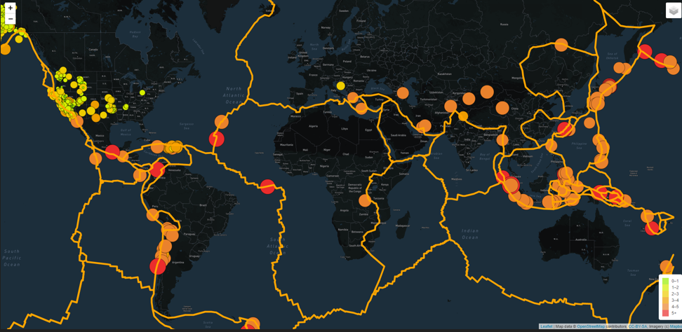 GitHub - tonjakae/Mapping_Earthquakes: Earthquake data in relation to ...