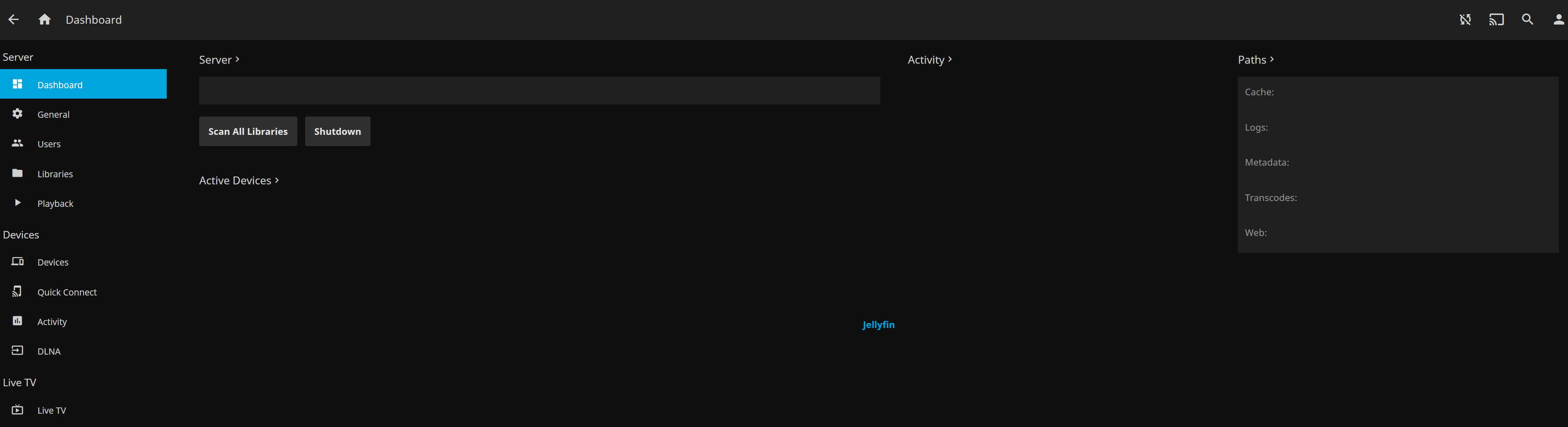 Admin dashboard not loading properly · Issue 2405 · jellyfin/jellyfin