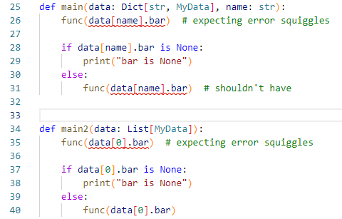 `Optional[]` arguments are not properly checked in dictionaries · Issue ...