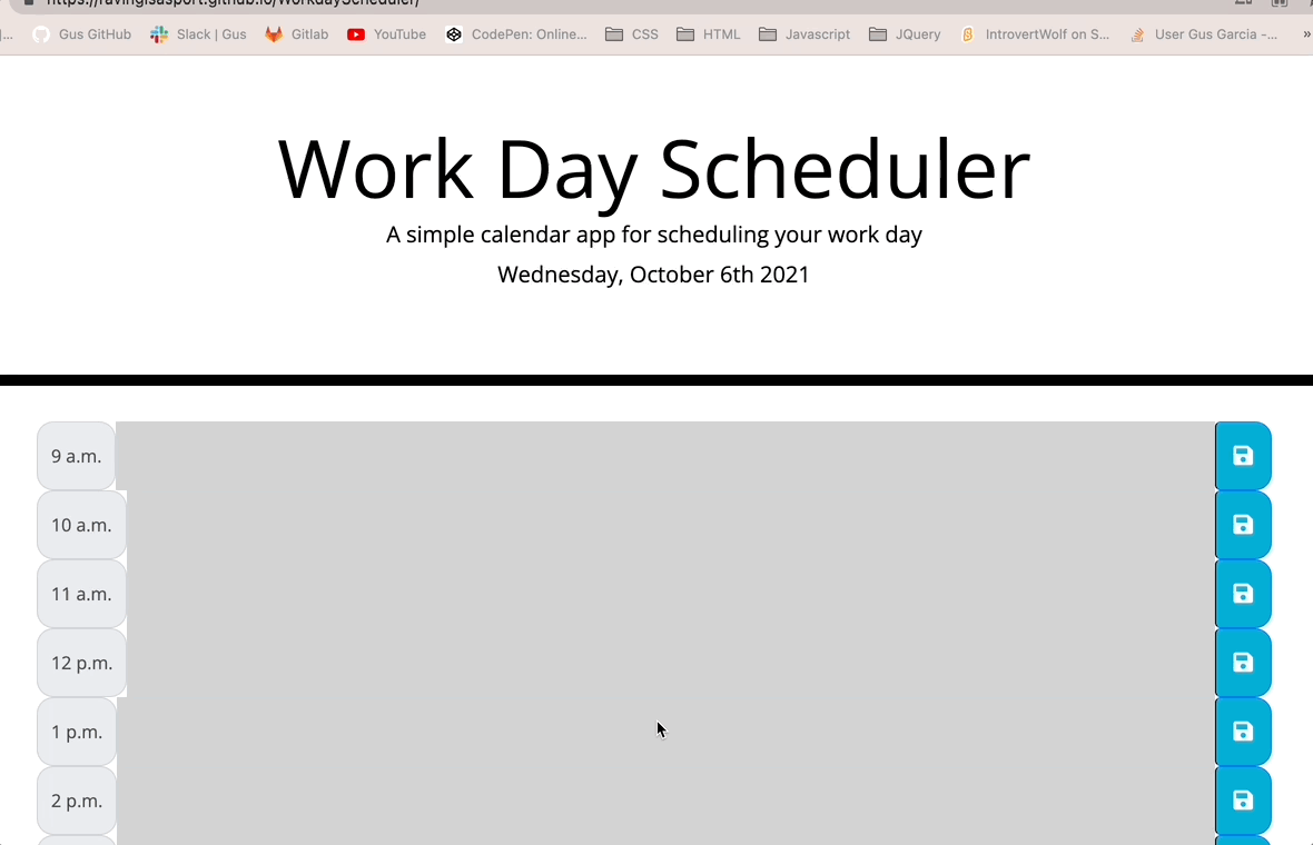 GitHub - RavingIsASport/WorkdayScheduler