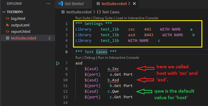 Code completion breaks if you pass an argument into the Library call in ...