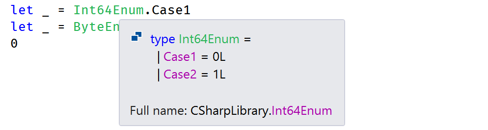 Tooltip does not show enum filed values defined in a referenced C# ...