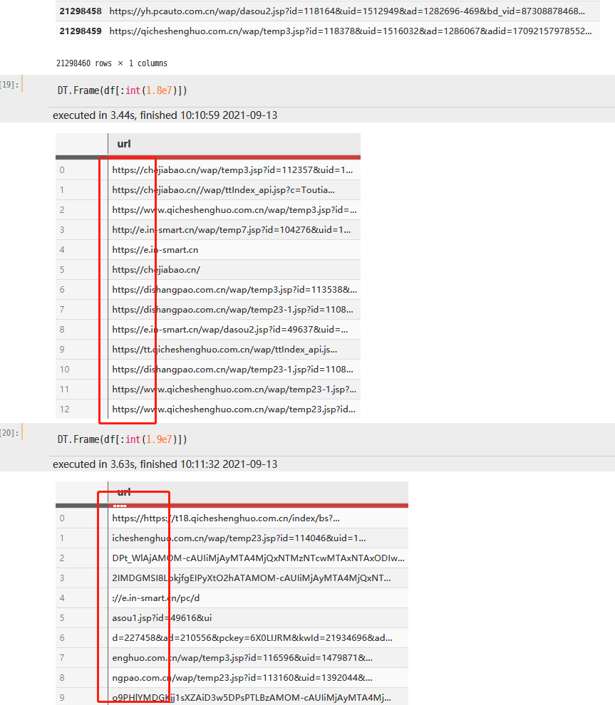 big string list convert from pandas strings' heads truncated · Issue