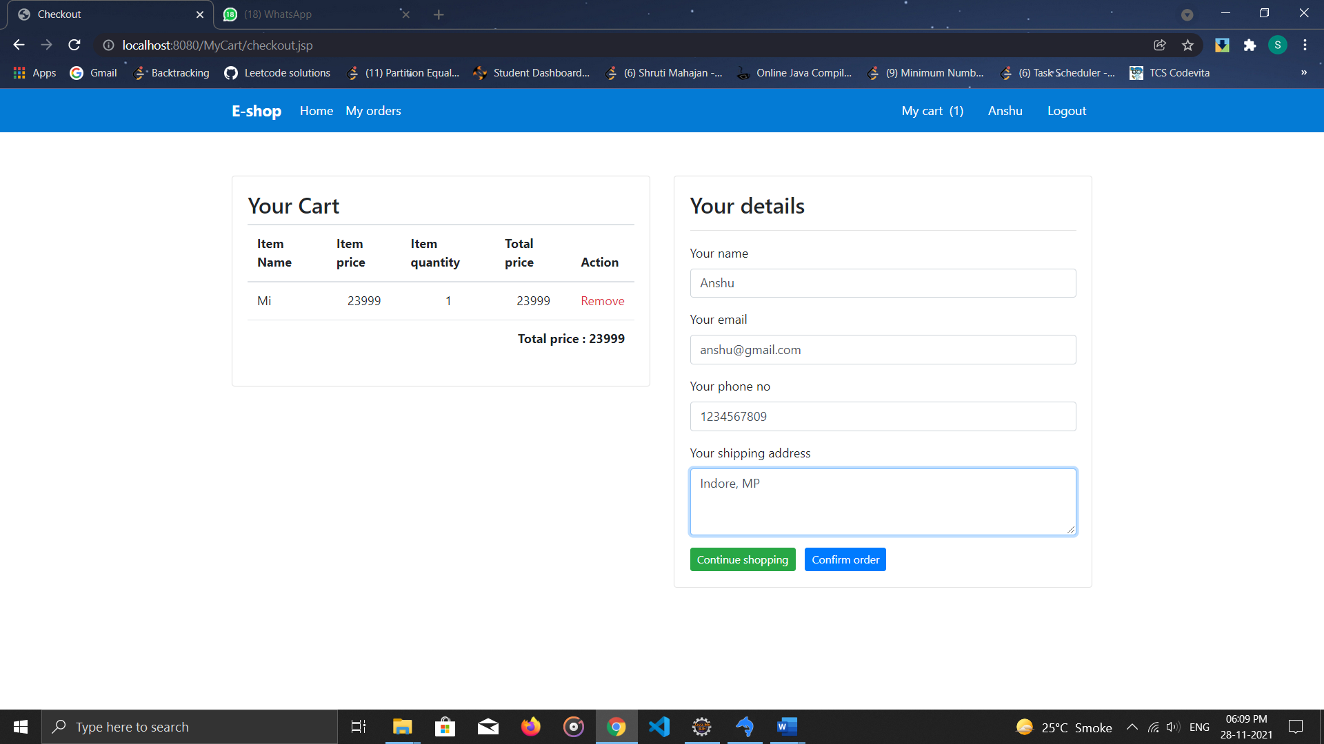 GitHub - shivanshu20/E-shop: This is an E-commerce web application project.