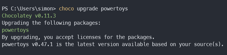 chocolatey upgrade is stale · Issue #14091 · microsoft/PowerToys · GitHub