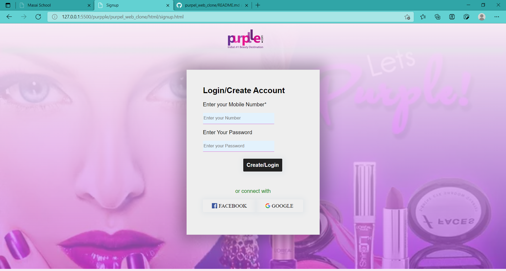 Purple Client GitHub - shaista78/purpel_web_clone: This is a code repository for the ...