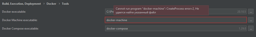Cant run dockers containers in IDE after update Docker. · Issue #10919 ...