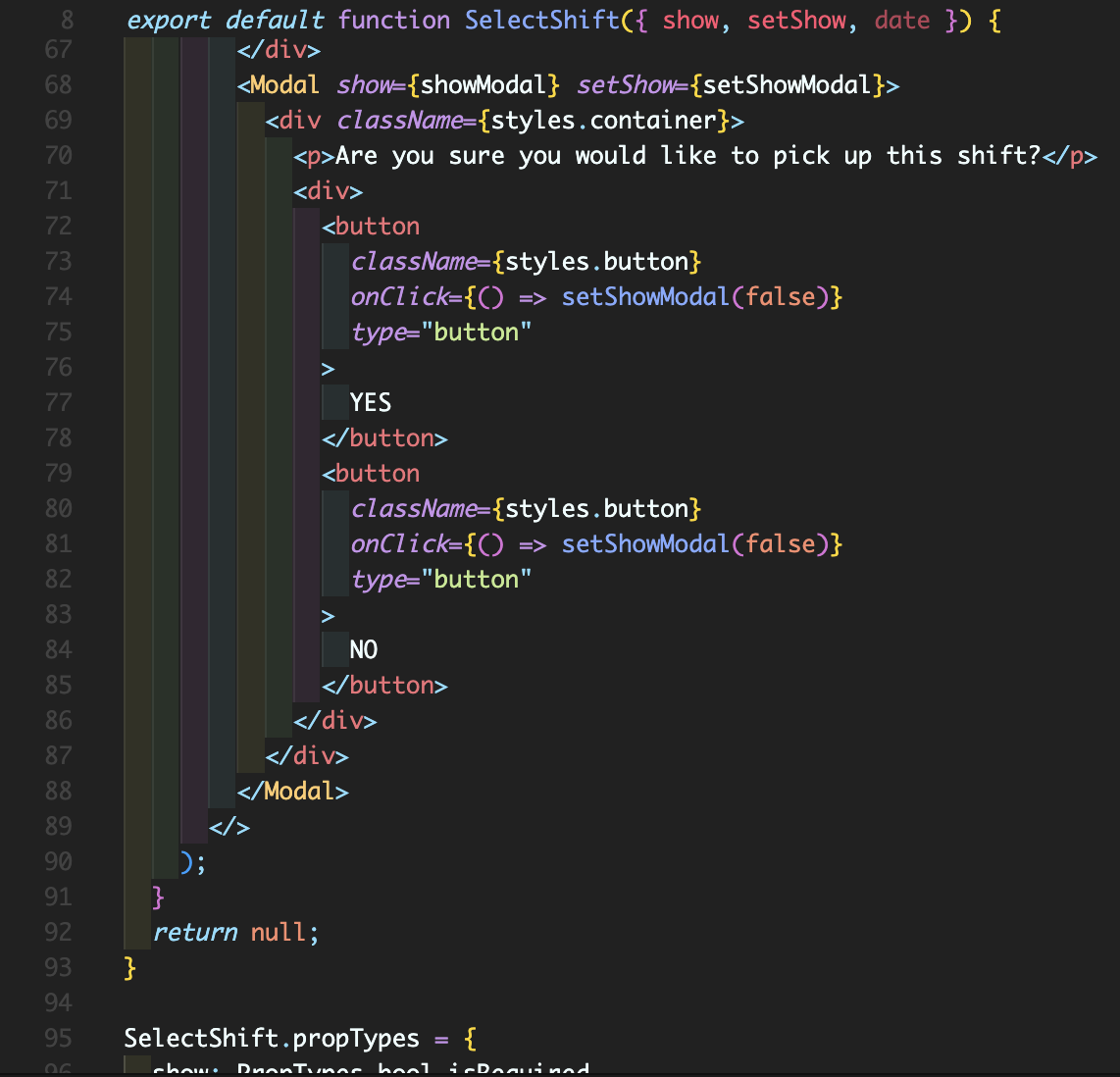 Sticky Scroll Support for JSX · Issue #167668 · microsoft/vscode · GitHub